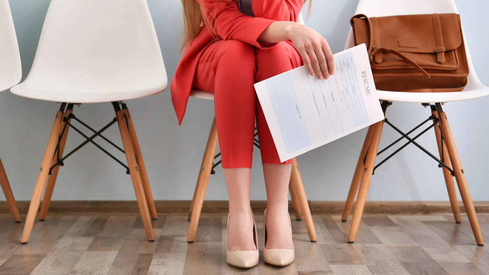 Executive waiting for an interview. Image for executive resume review article